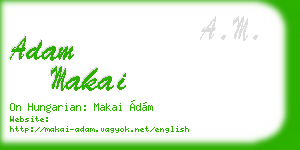 adam makai business card